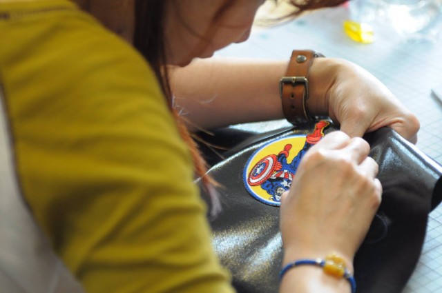 縫上兒子最愛的圖案