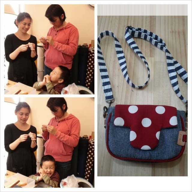 這孩子真的很可愛又很乖，媽媽在上課，他就很乖的跟在身邊，東摸西摸一下。