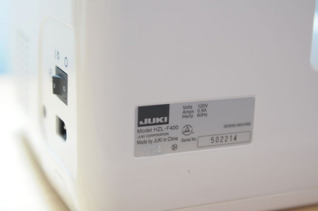 Juki F400開箱