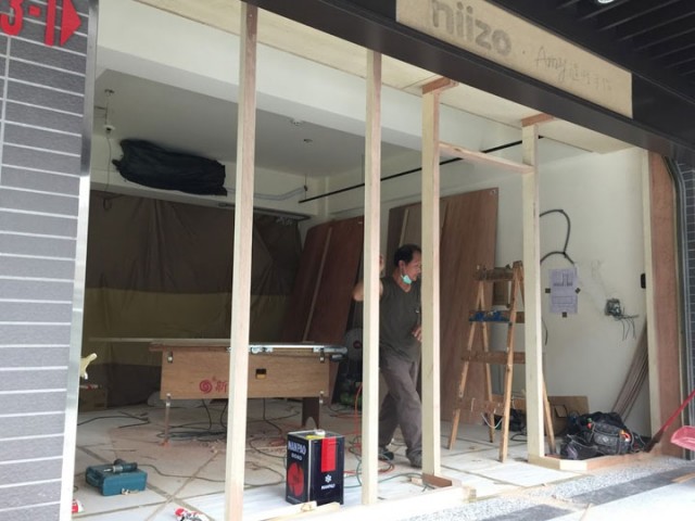 木工門面放樣及主框