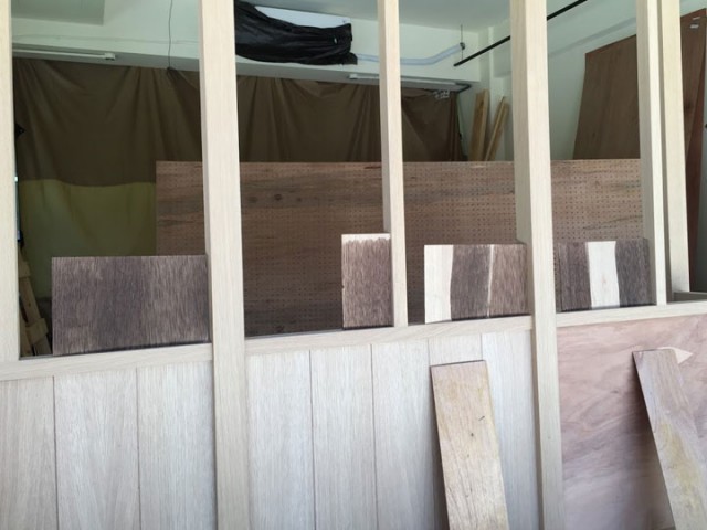 木作門染黑色看色樣