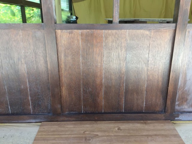 木作門染黑色第一層特寫